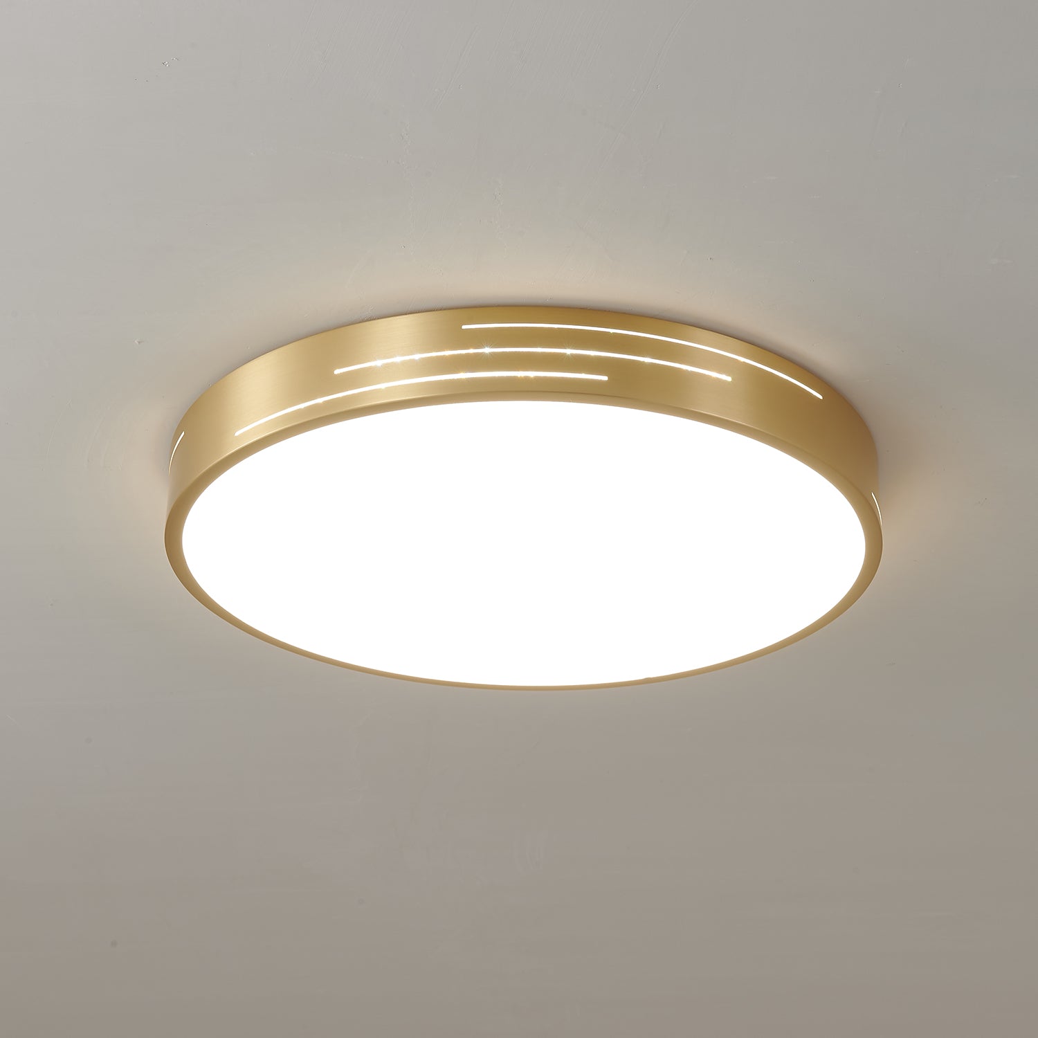Lustra Ceiling Light Brass Acrylic Modern - Letslighting