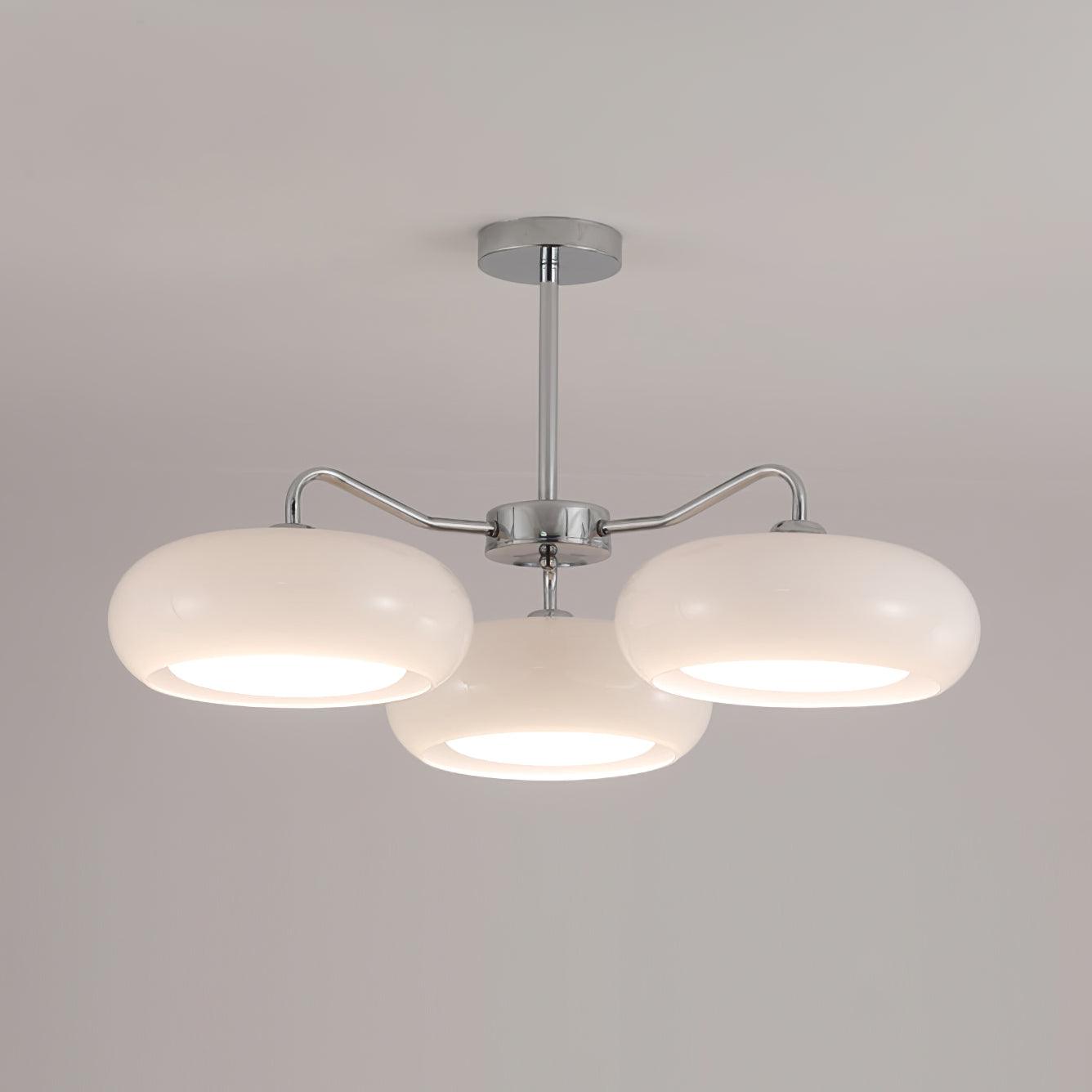 Tetra Ceiling Light Chrome Elegant 3-Bulb - Letslighting