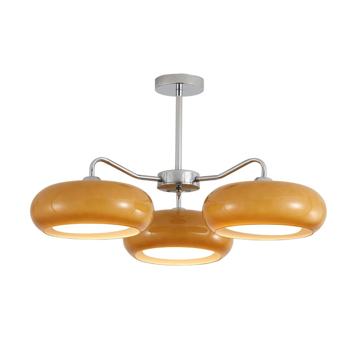 Tetra Ceiling Light Chrome Elegant 3-Bulb - Letslighting