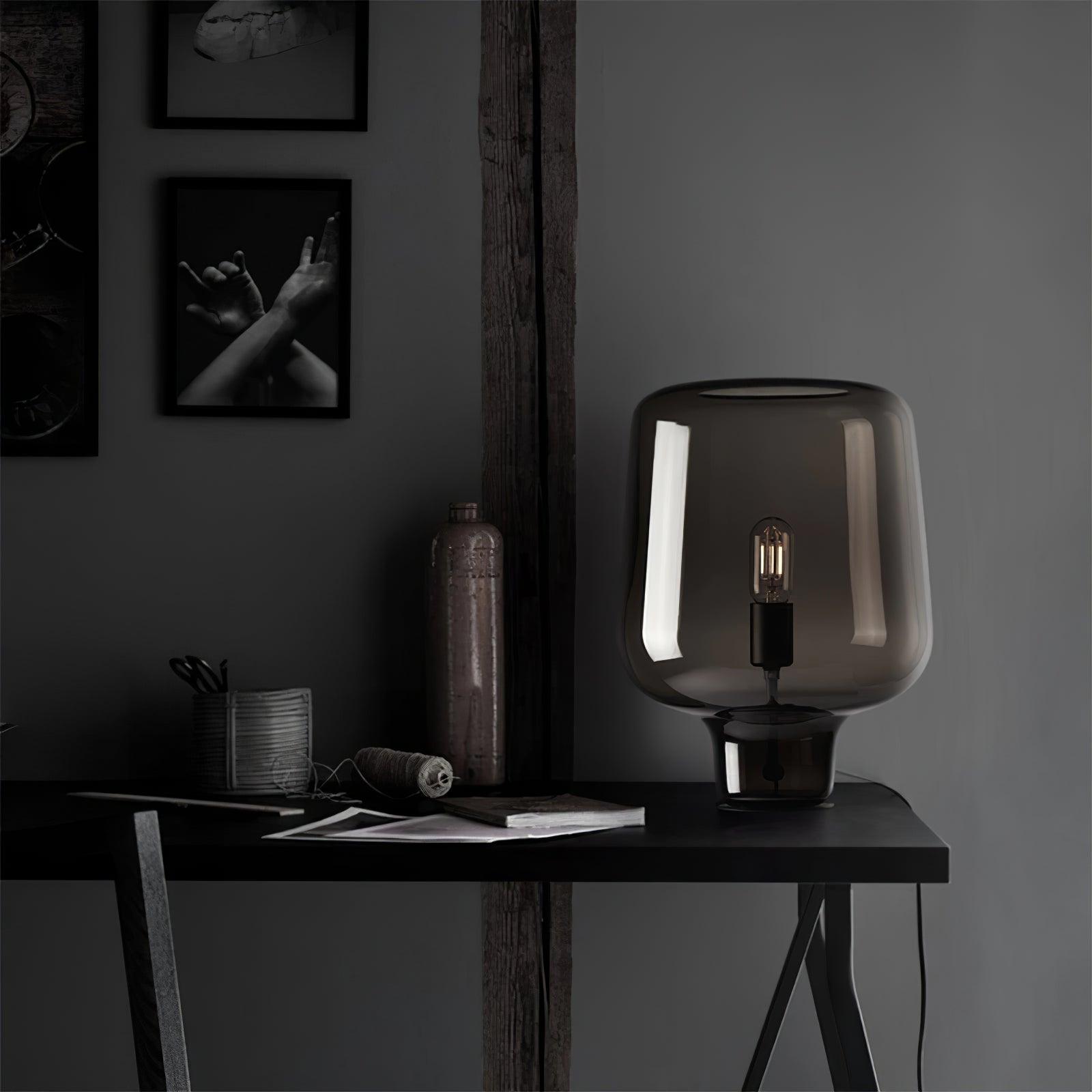 Elarian Glass Contemporary Table Lamp - Letslighting