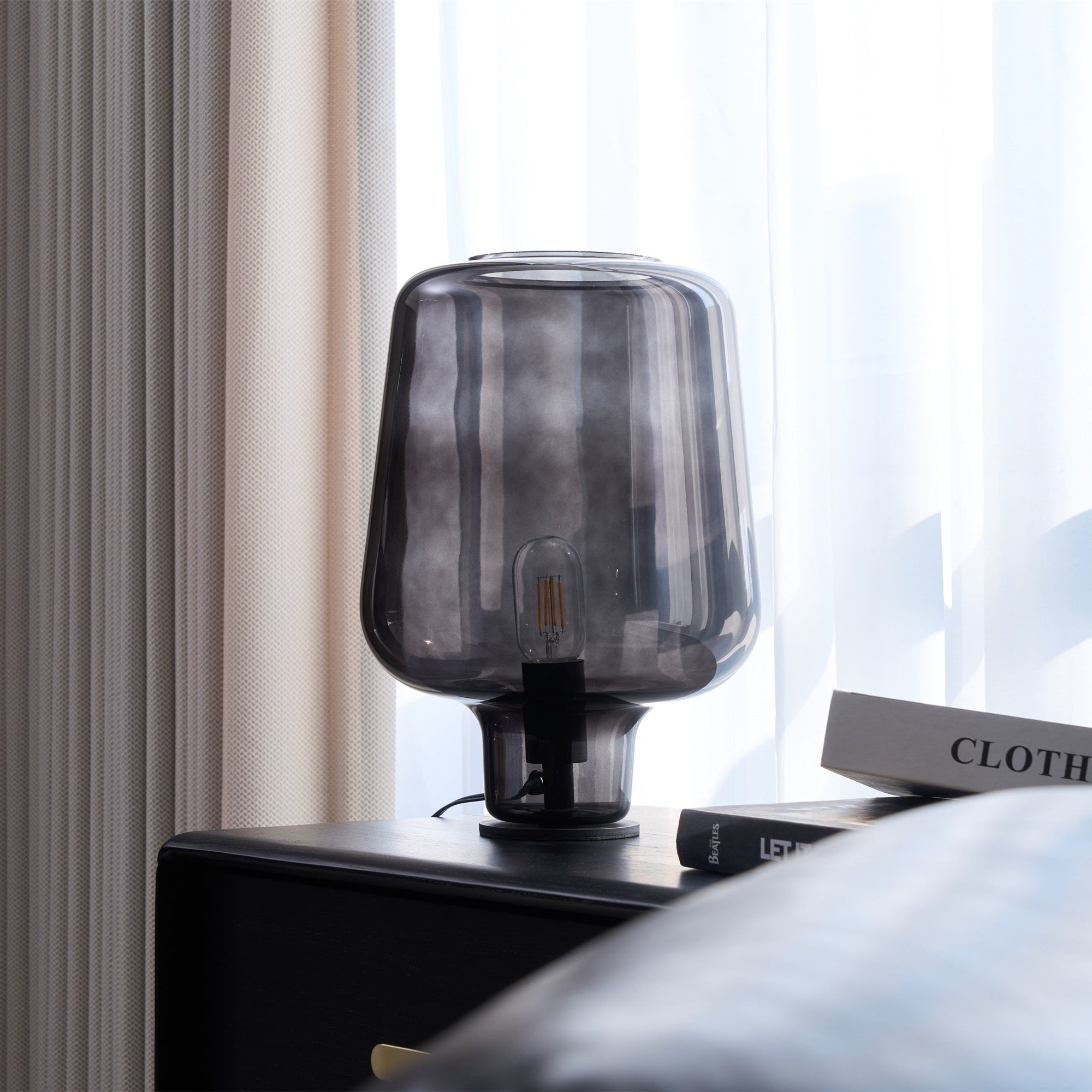 Elarian Glass Contemporary Table Lamp - Letslighting