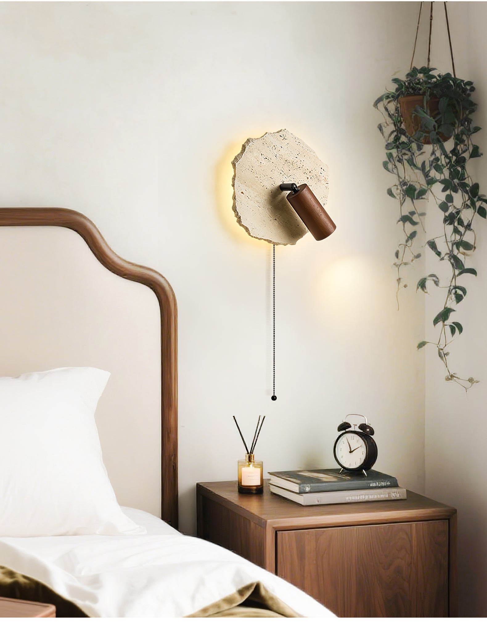 Cleo Travertine Wall Light Spotlight