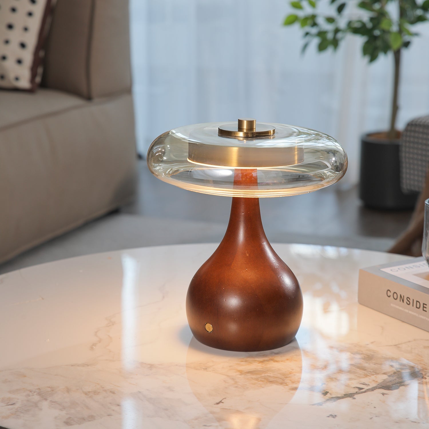 Solance Wood Vintage Table Lamp - Letslighting