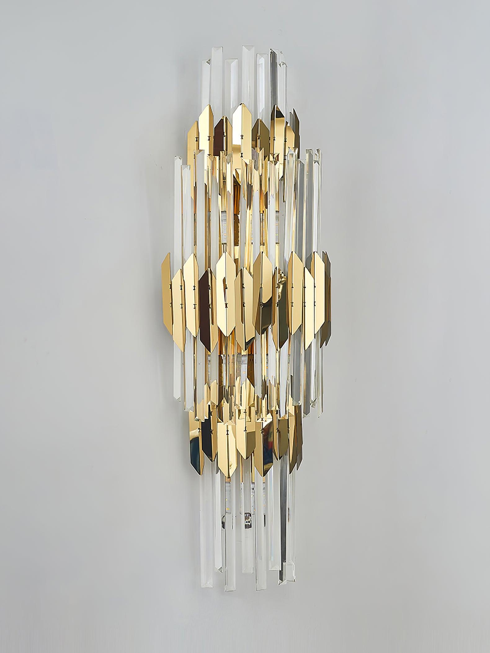 Abrahamson Nordic Art Three Layer Crystal Wall Light - Letslighting