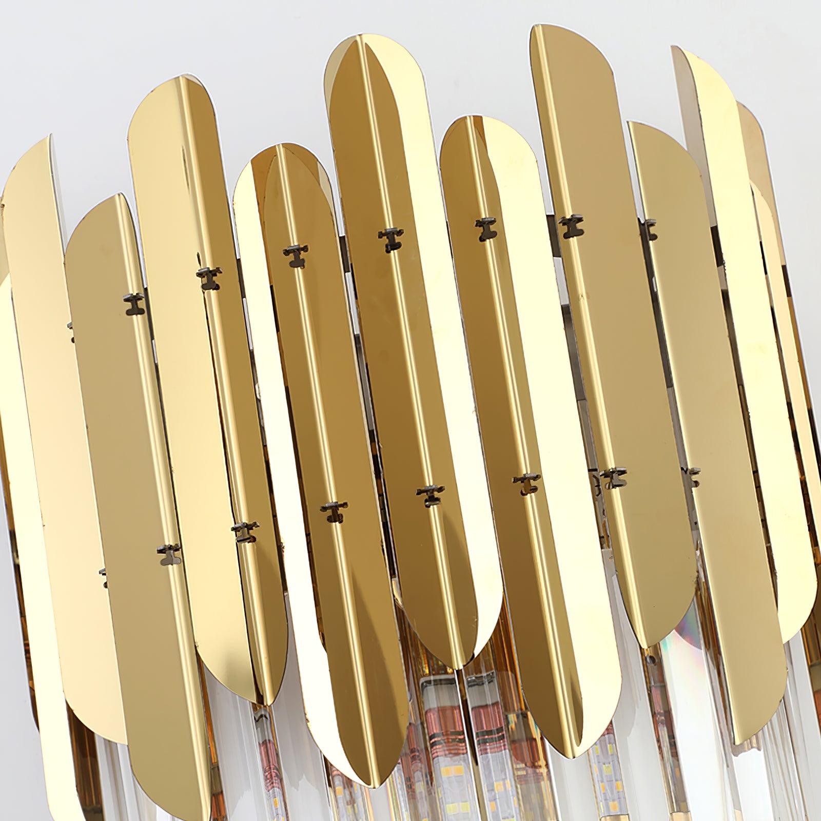 Abrahamson Nordic Art Three Layer Crystal Wall Light - Letslighting