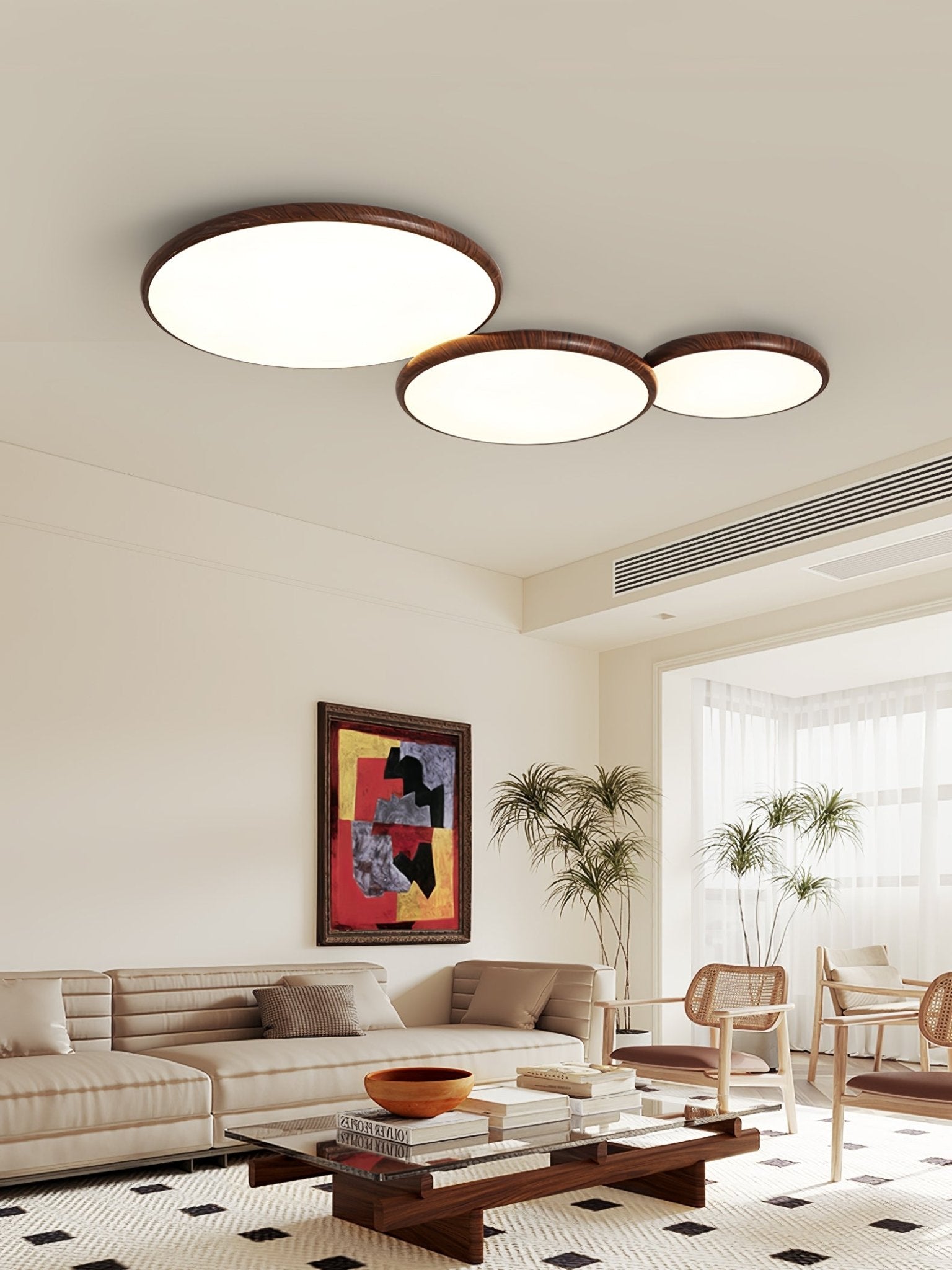 Myphaor Thin Geometry Shape Ceiling Lamp - Letslighting