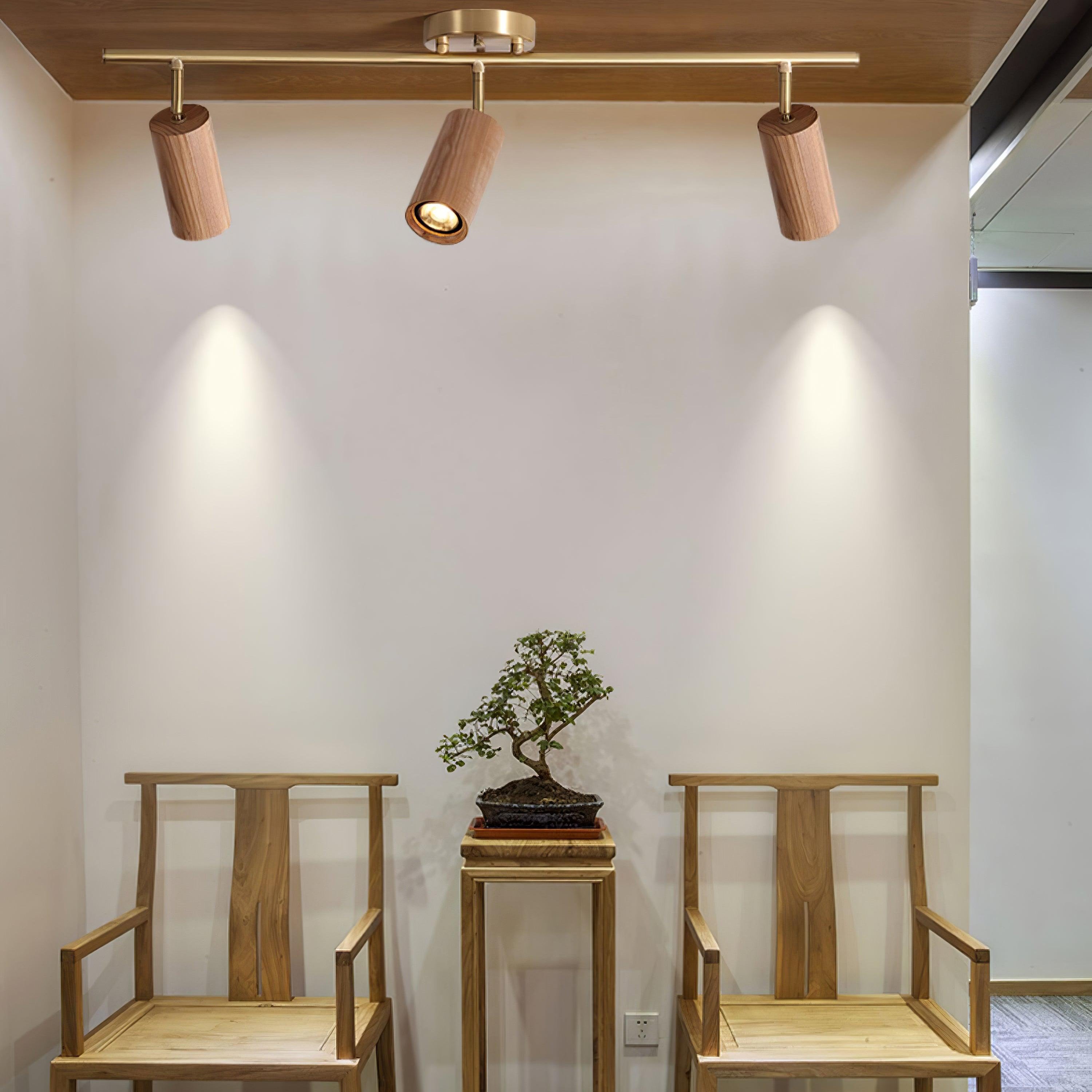 Liora Wooden Track Ceiling Light - Letslighting