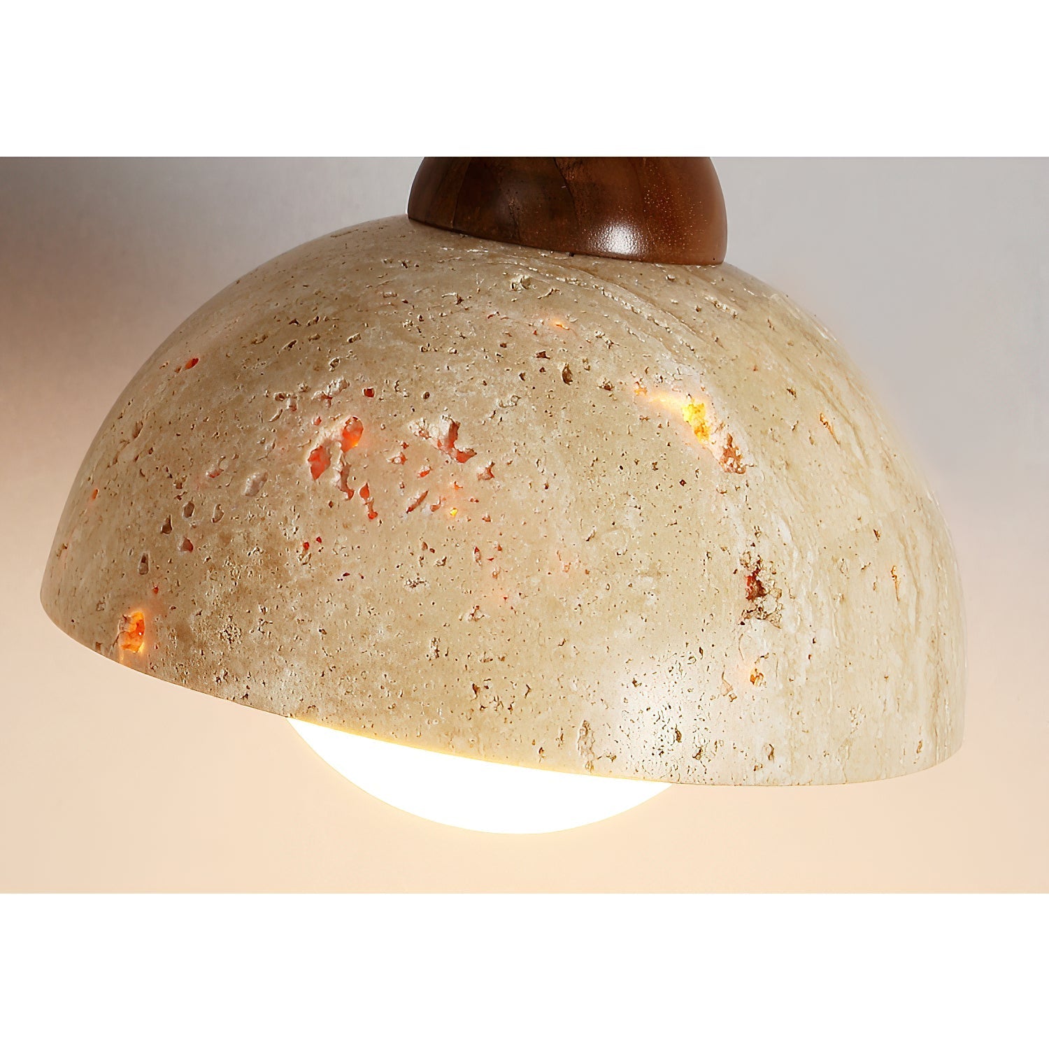 Cezoria Travertine Swing Arm Travertine Sconce Wall Lamp - Letslighting
