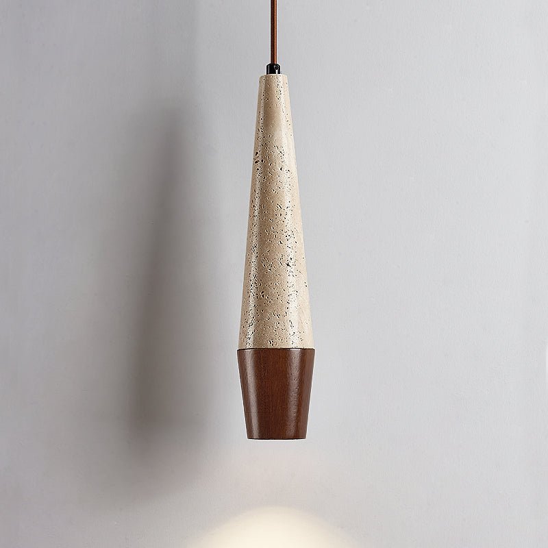 Tiber Modern Travertine Pendant Light