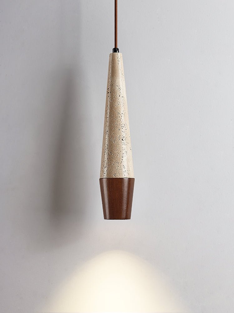 Tiber Modern Travertine Pendant Light