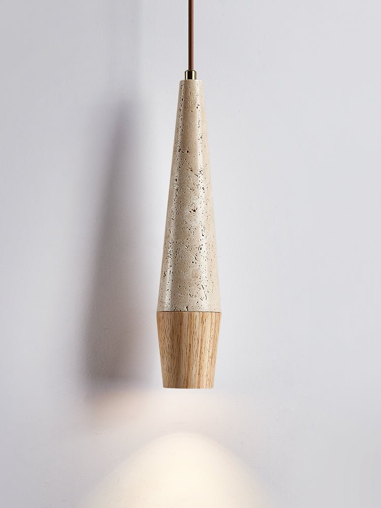 Tiber Modern Travertine Pendant Light