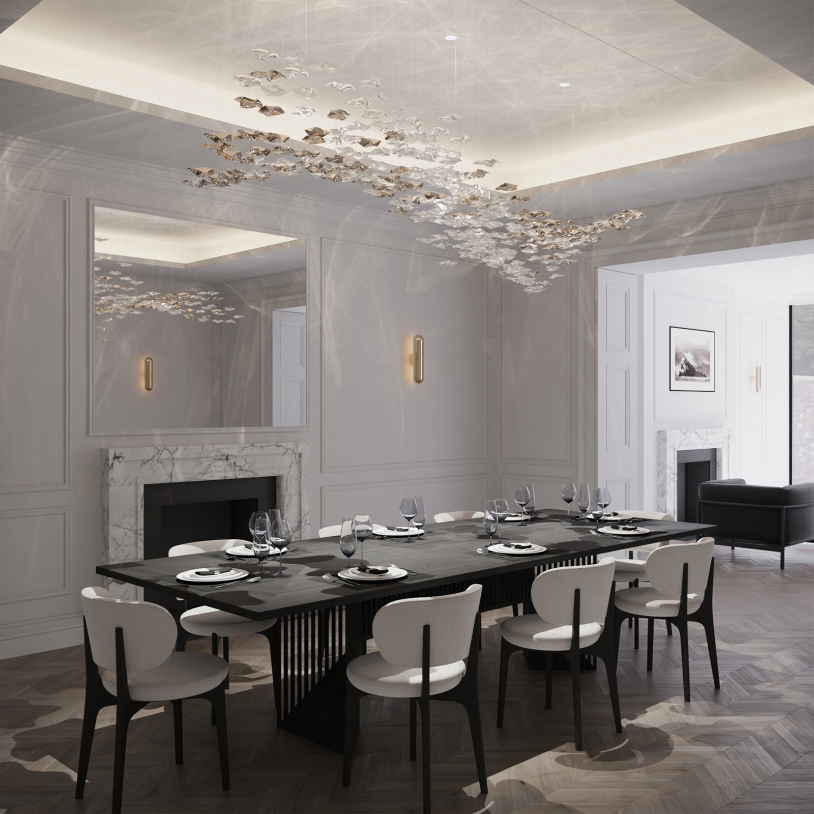 Ulphael Modern Minimalist Art Glass Chandelier - Letslighting