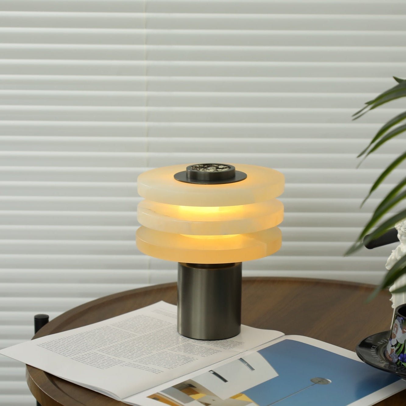 Tiered Obelisk Alabaster Table Lamp - Letslighting