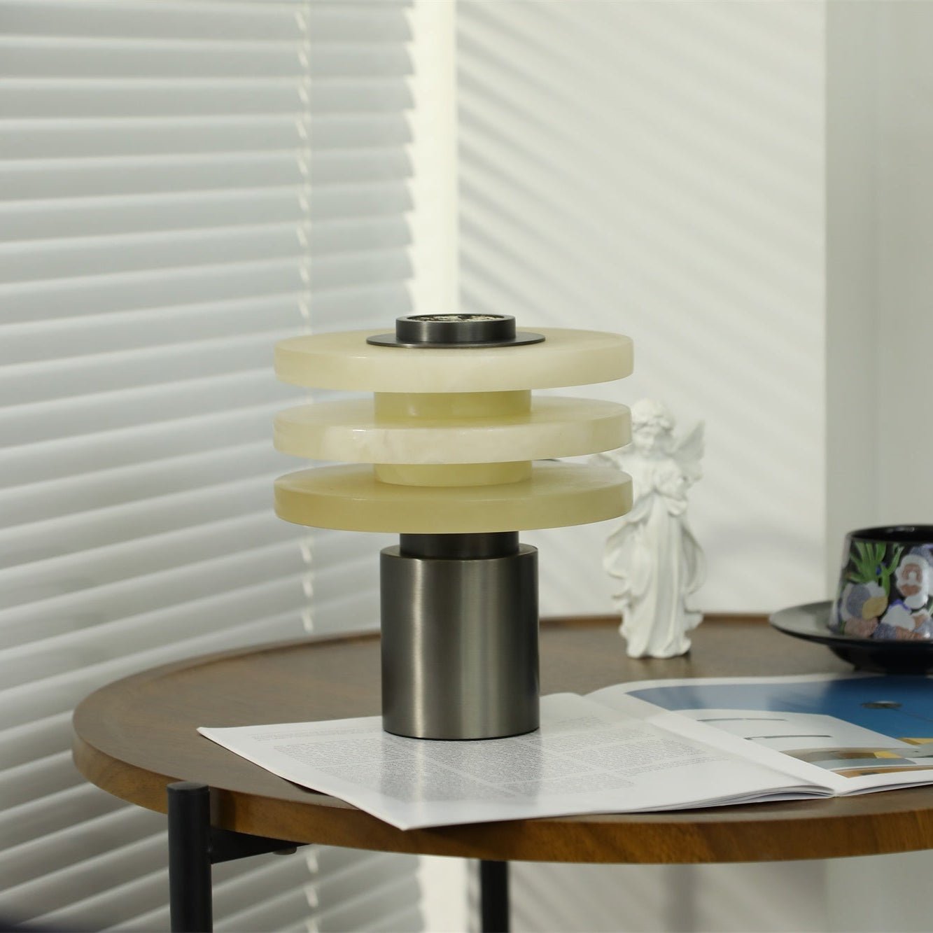 Tiered Obelisk Alabaster Table Lamp - Letslighting
