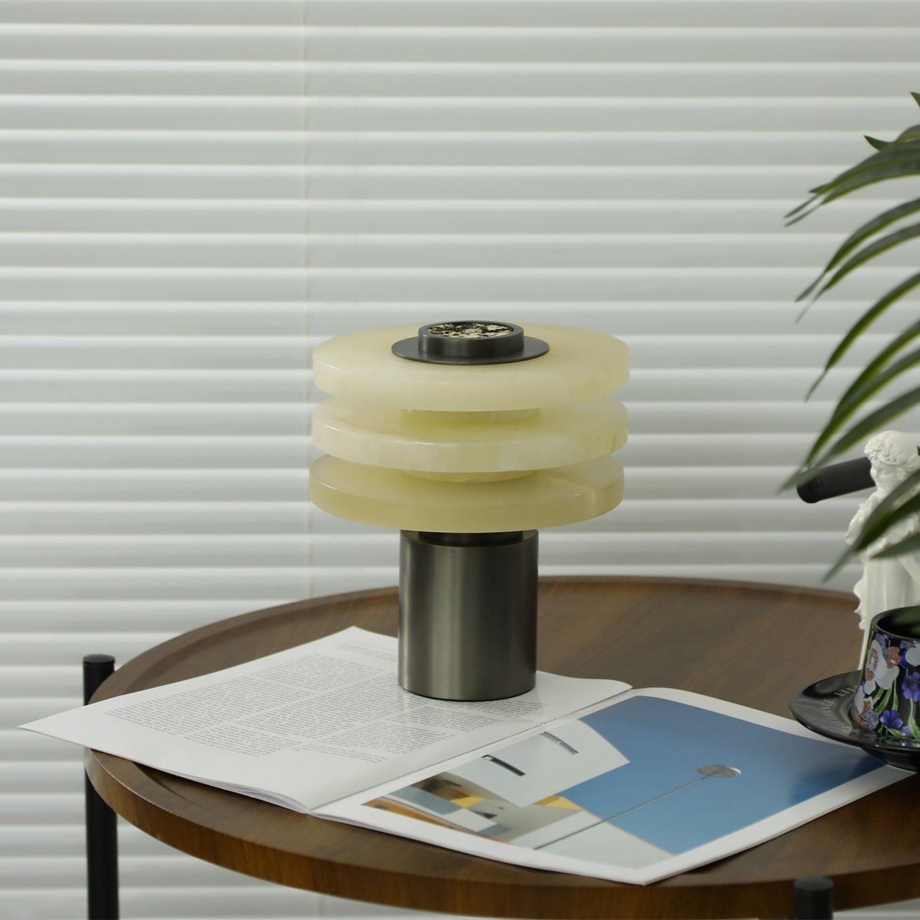 Tiered Obelisk Alabaster Table Lamp - Letslighting
