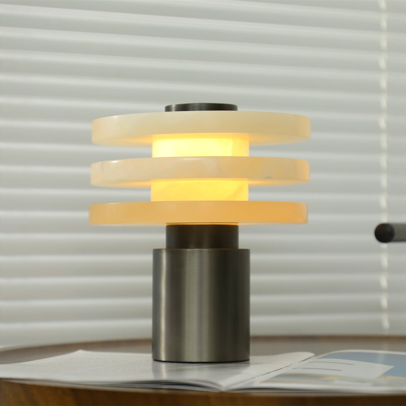 Tiered Obelisk Alabaster Table Lamp - Letslighting