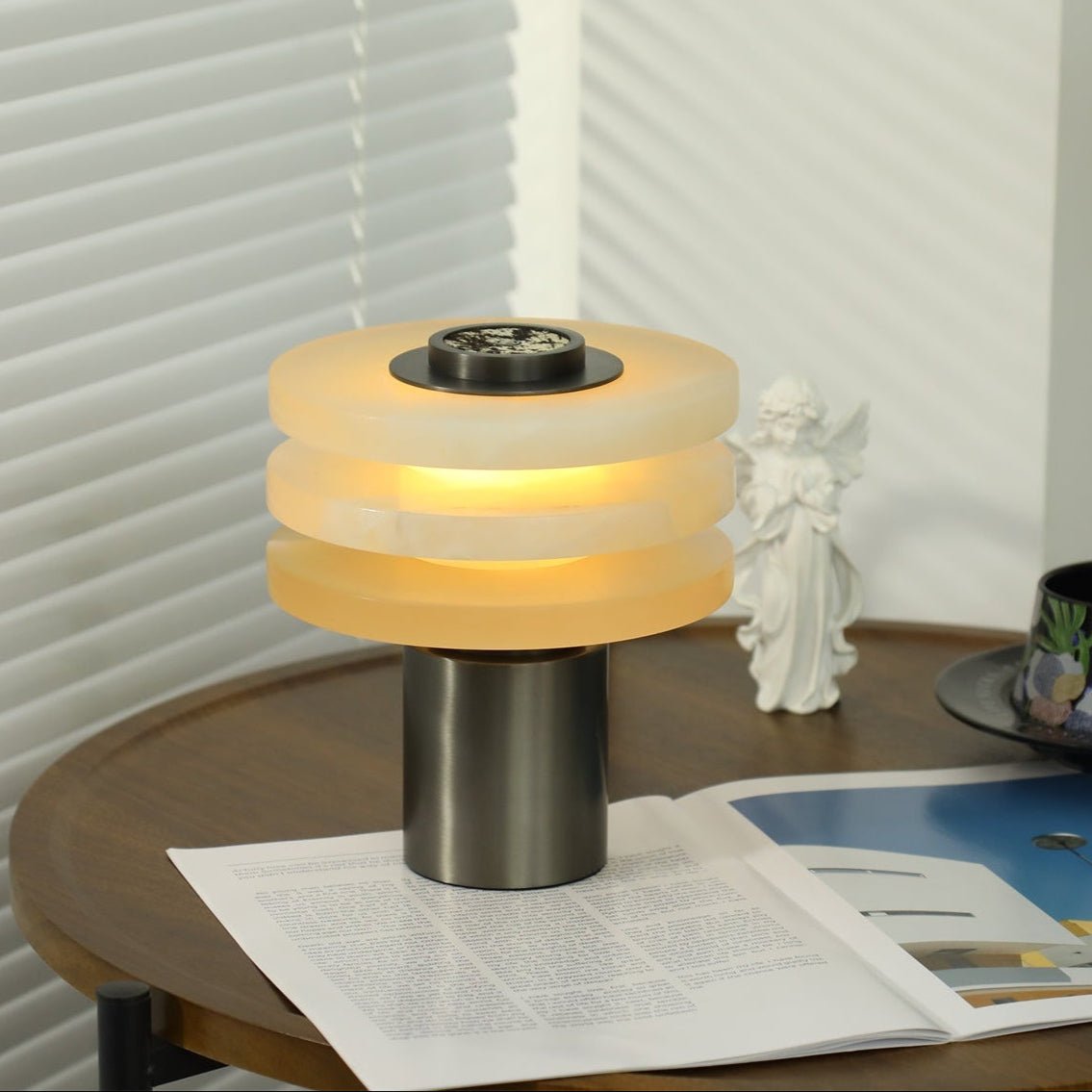 Tiered Obelisk Alabaster Table Lamp - Letslighting