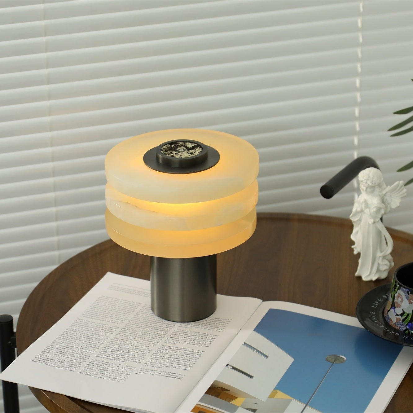 Tiered Obelisk Alabaster Table Lamp - Letslighting