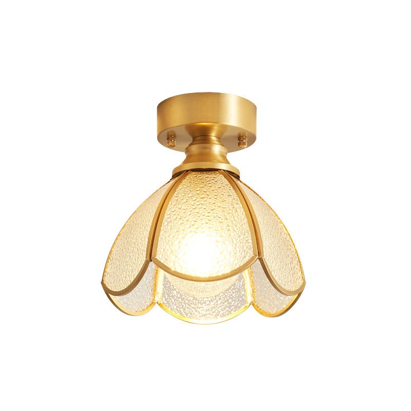Solara Ceiling Light Vintage Floral Stainedglass - Letslighting