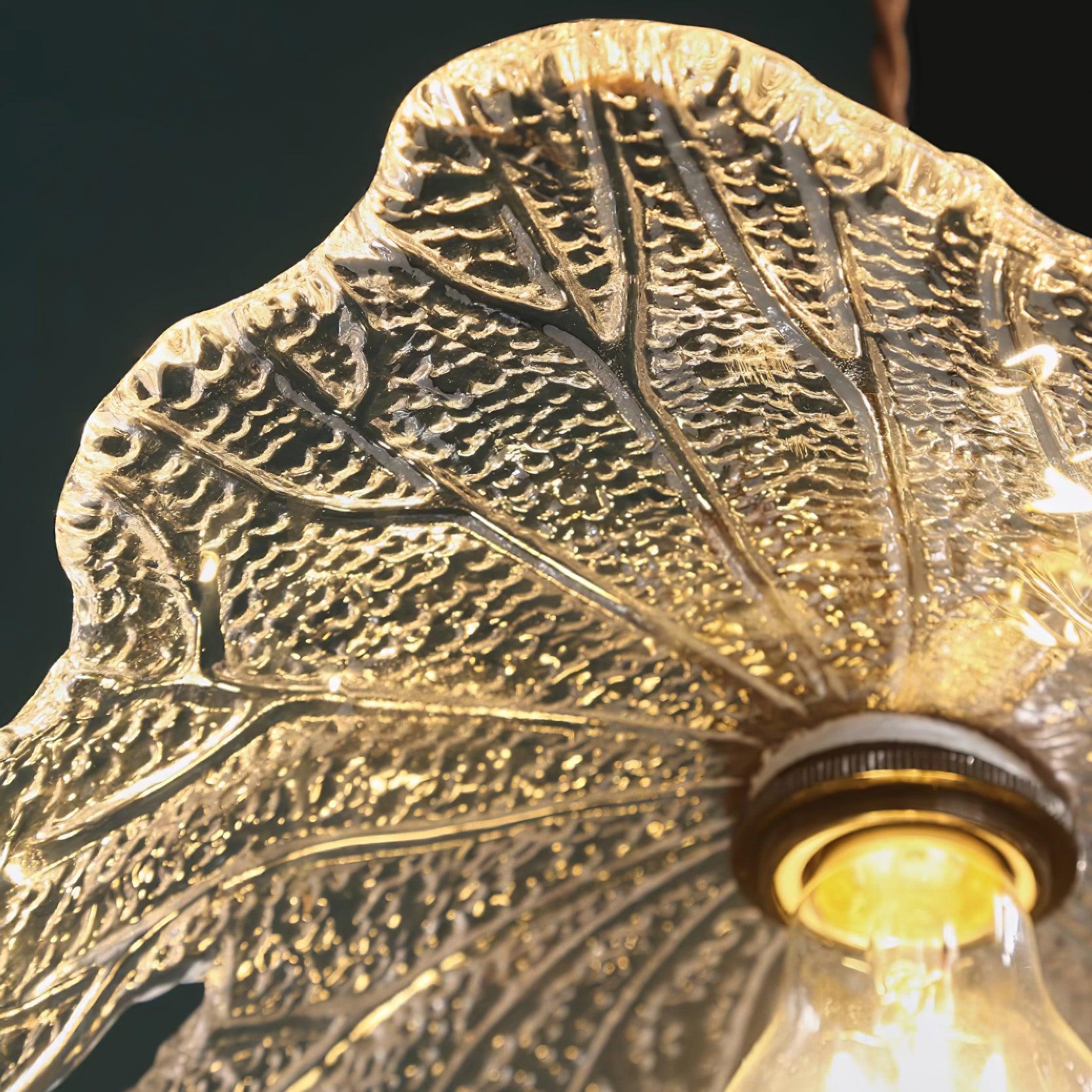 Pendant Lamp Tiffany-Style Glass Floral Shade Art Nouveau Charm - Letslighting