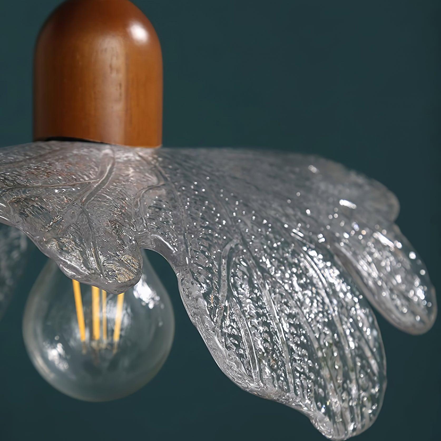 Pendant Lamp Tiffany-Style Glass Floral Shade Art Nouveau Charm - Letslighting