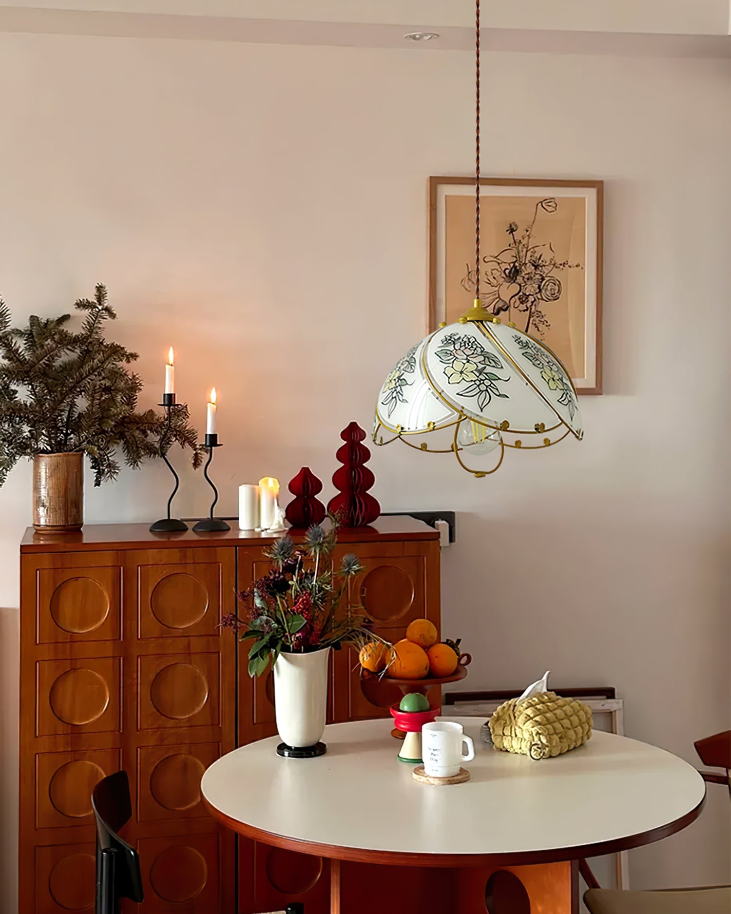 Tiffany Lily Pendant Light Glass - Letslighting