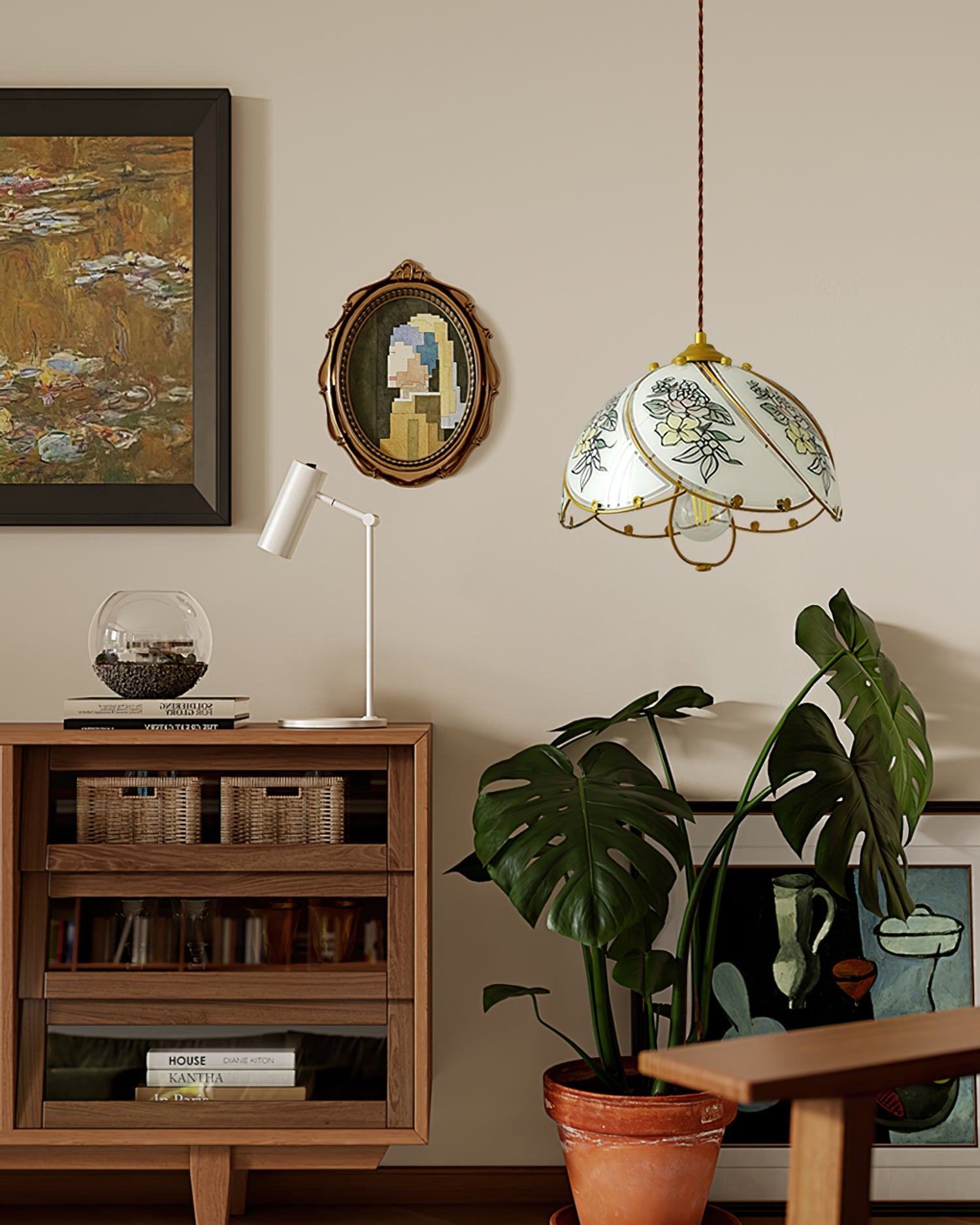 Tiffany Lily Pendant Light Glass - Letslighting