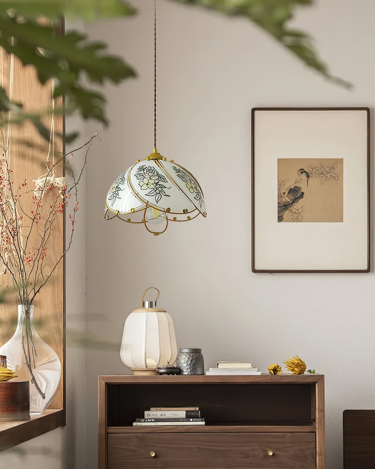 Tiffany Lily Pendant Light Glass - Letslighting