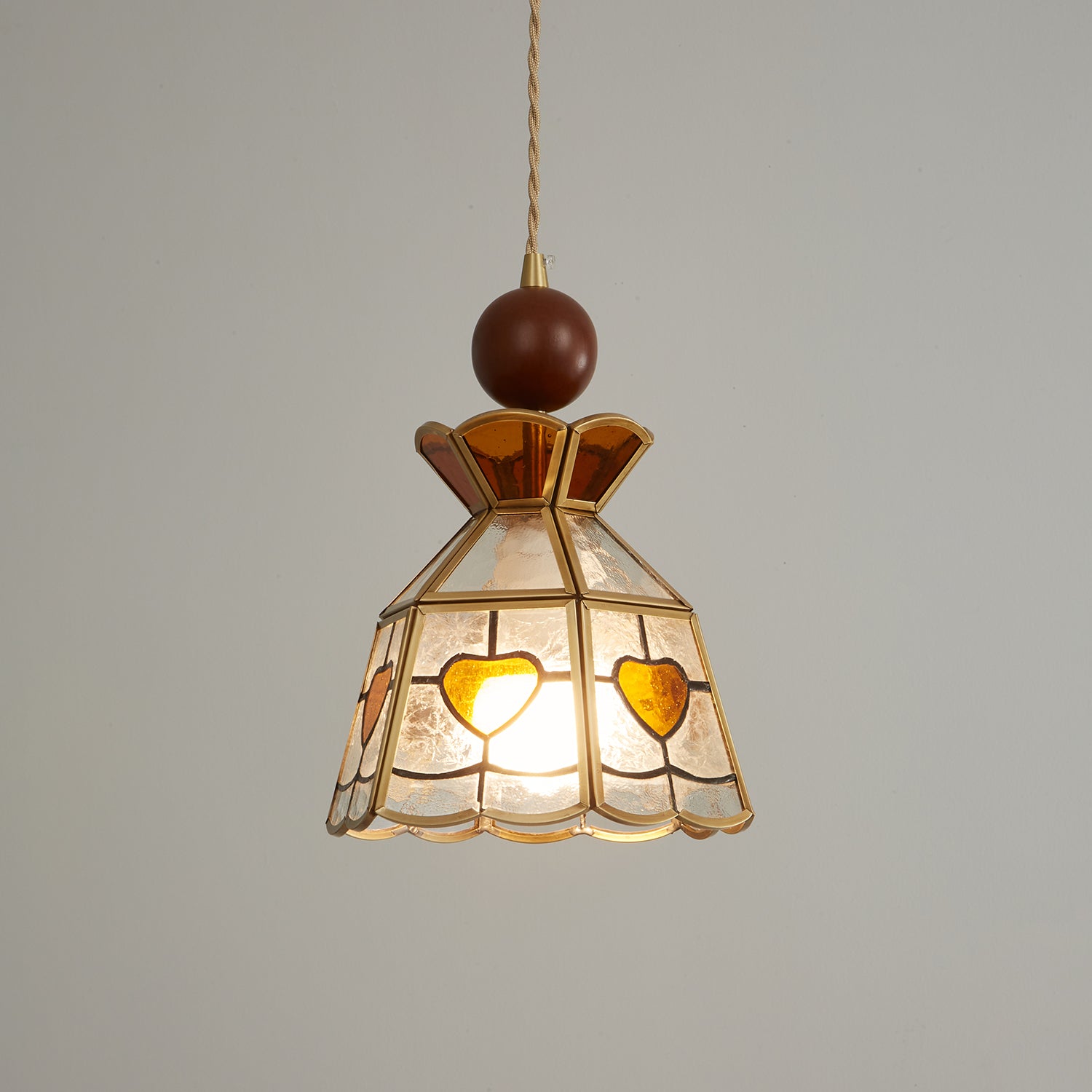 Florace Wood & Glass Vintage Pendant Lamp - Letslighting