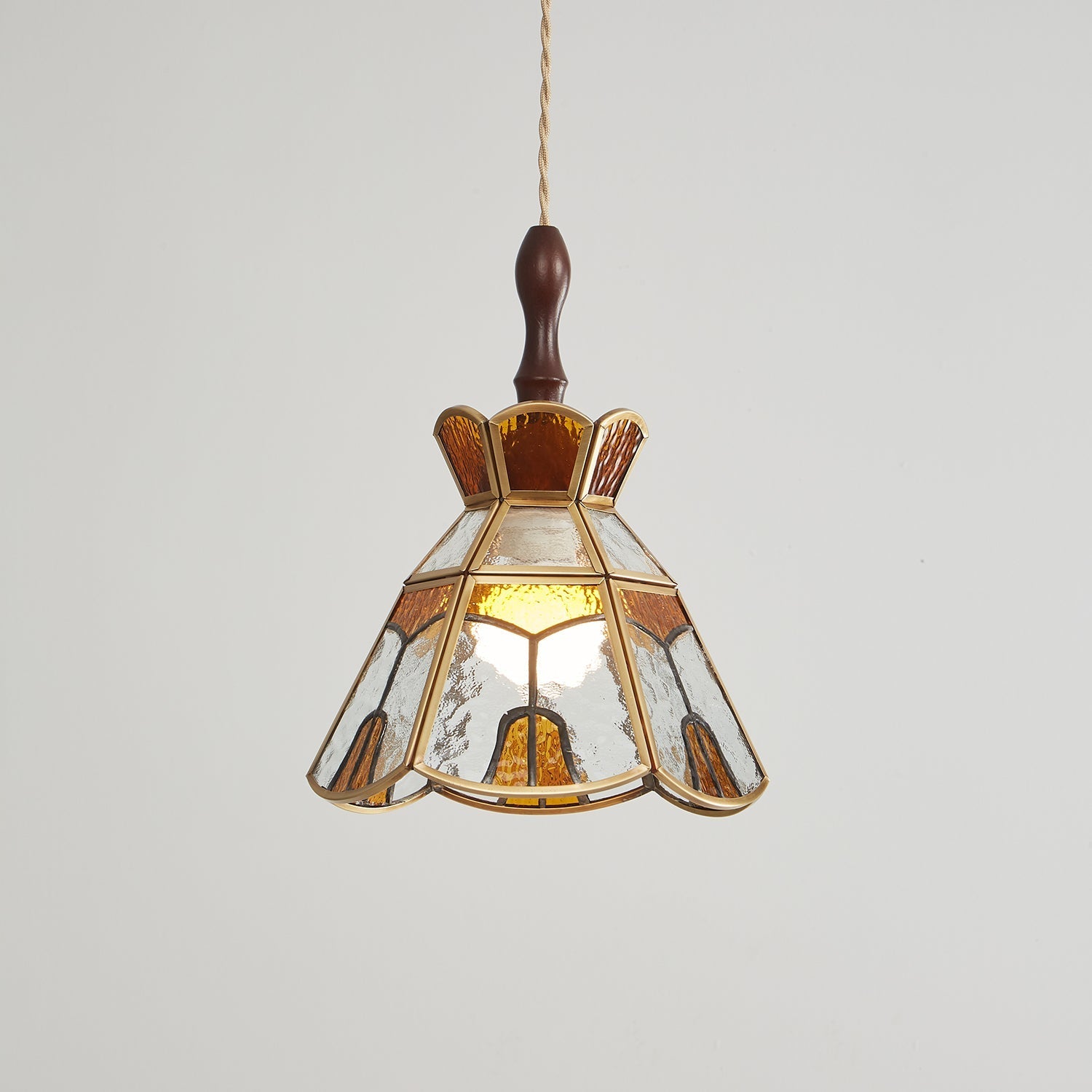 Florace Wood & Glass Vintage Pendant Lamp - Letslighting