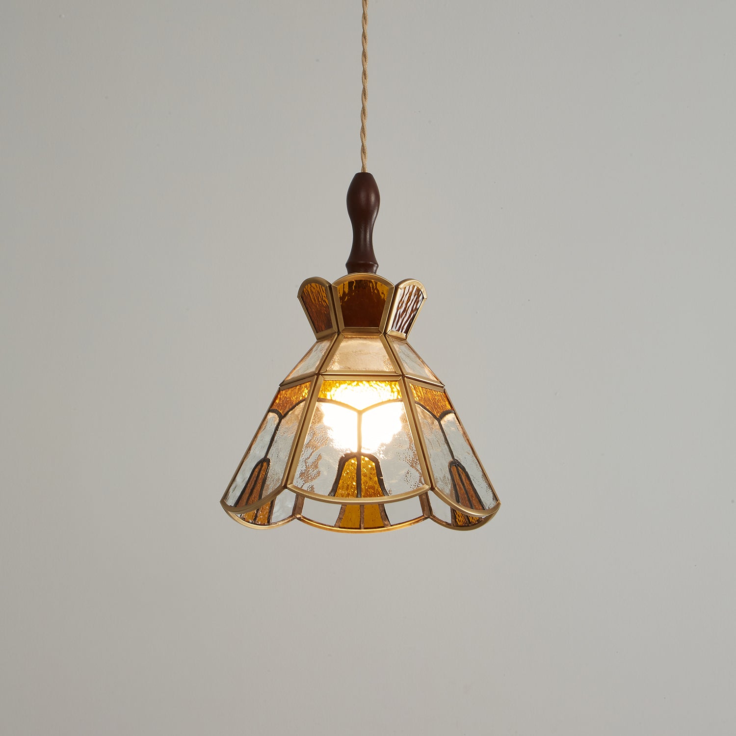 Florace Wood & Glass Vintage Pendant Lamp - Letslighting