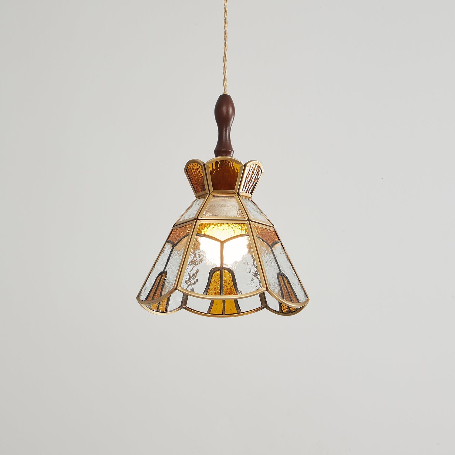 Florace Wood & Glass Vintage Pendant Lamp - Letslighting