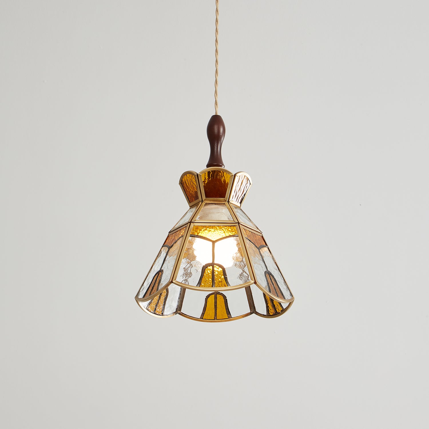 Florace Wood & Glass Vintage Pendant Lamp - Letslighting