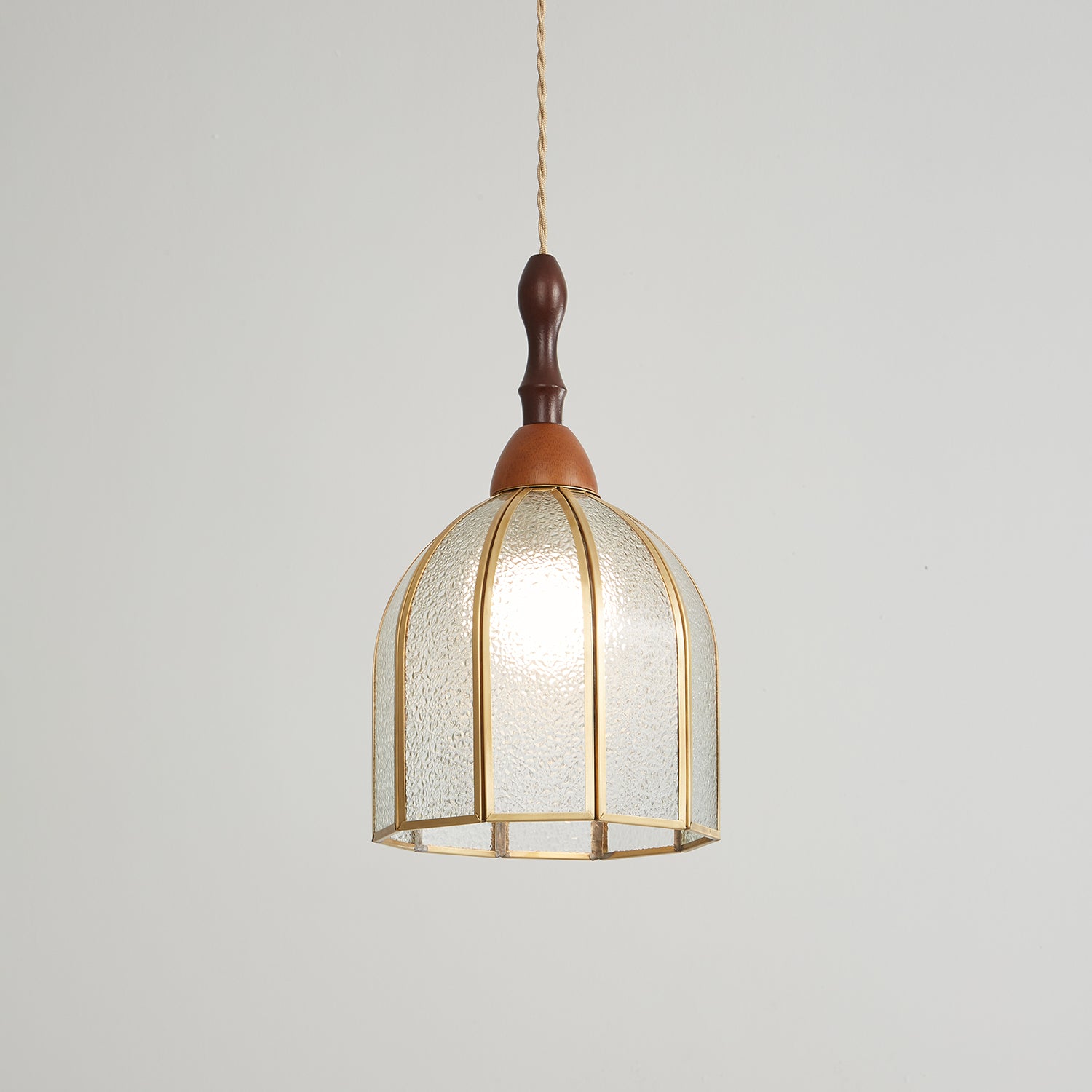Florace Wood & Glass Vintage Pendant Lamp - Letslighting