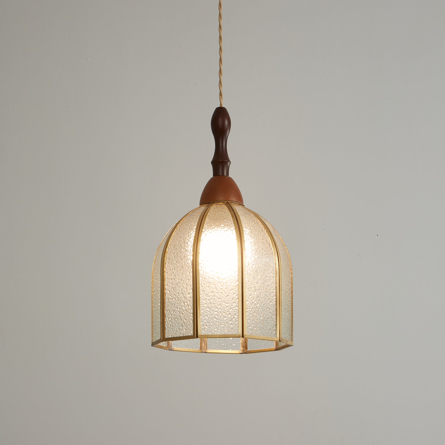 Florace Wood & Glass Vintage Pendant Lamp - Letslighting
