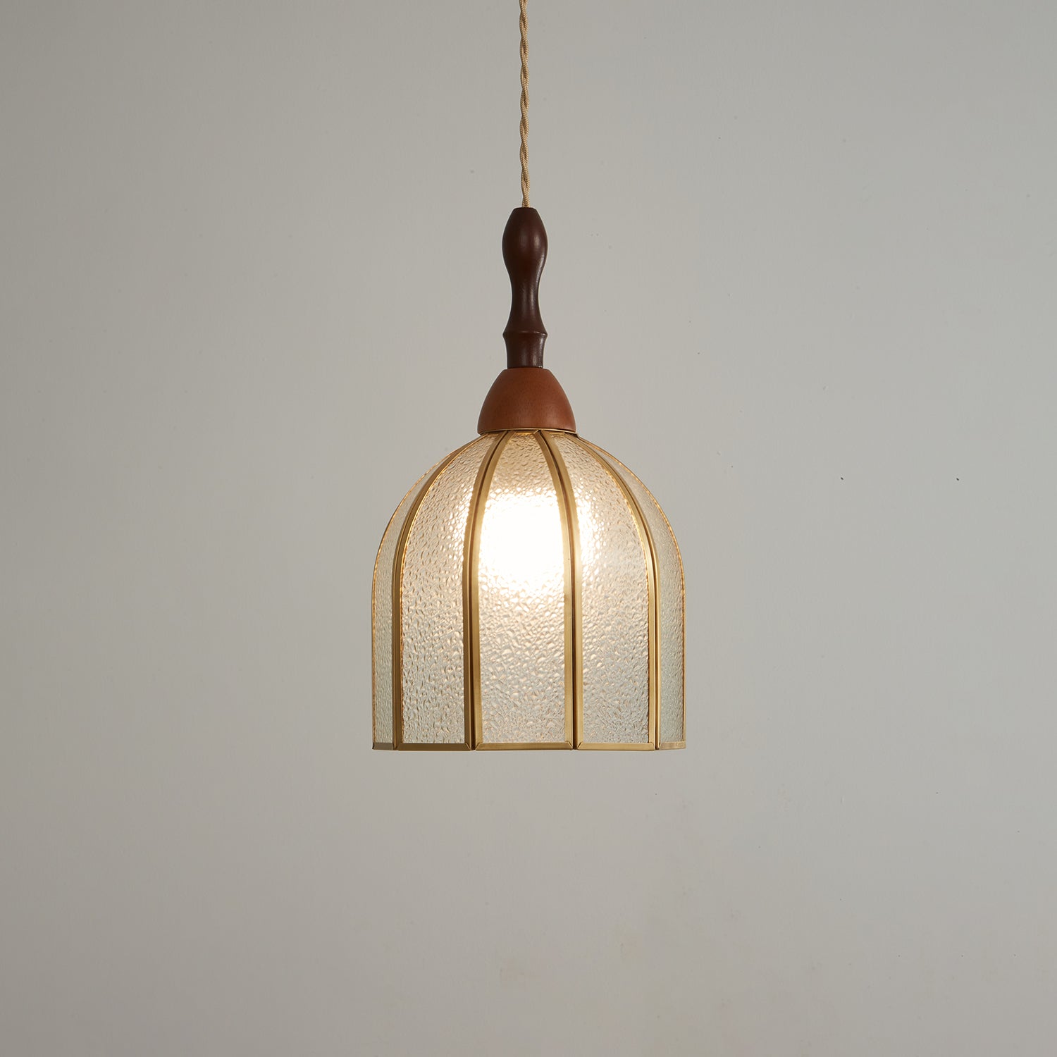 Florace Wood & Glass Vintage Pendant Lamp - Letslighting