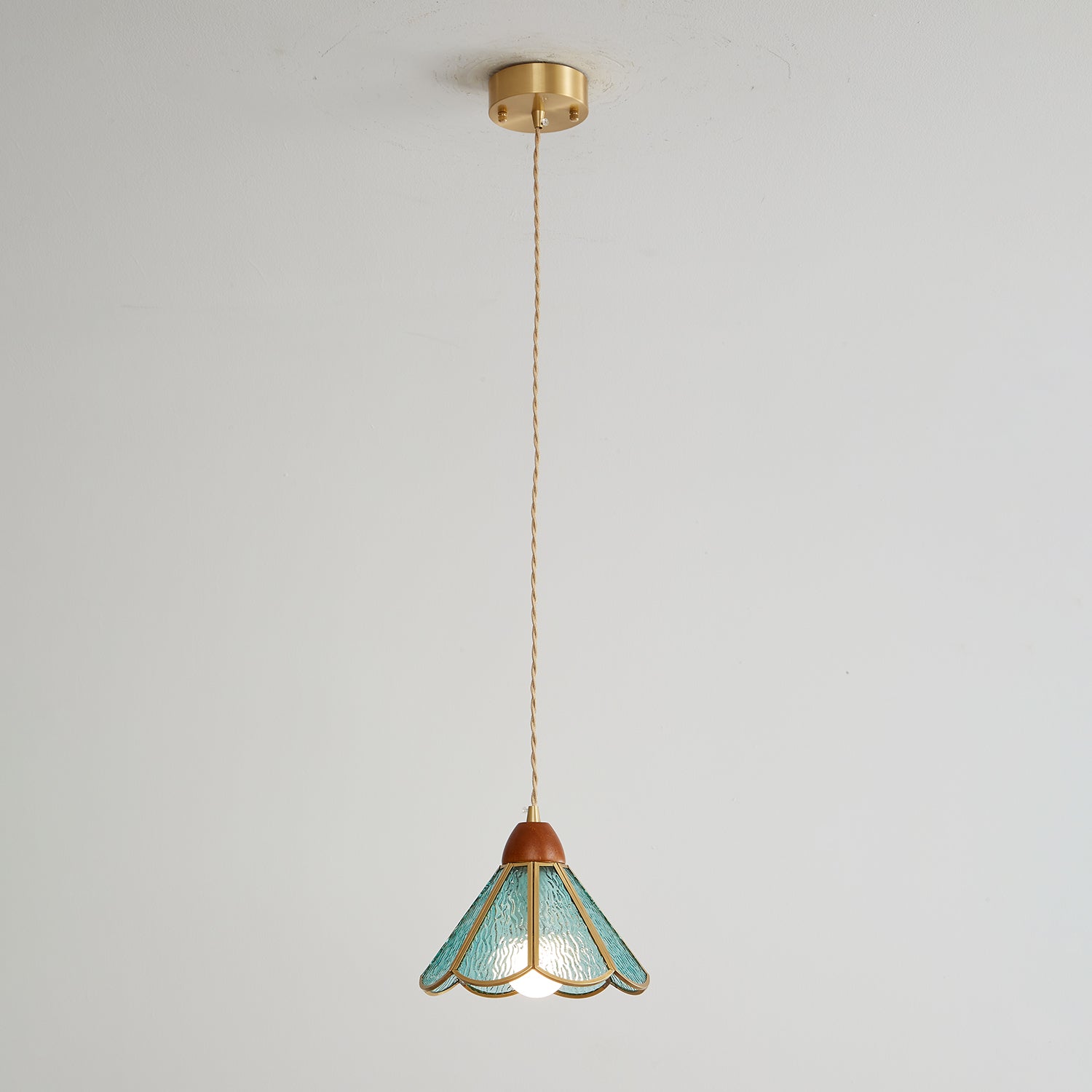 Florace Wood & Glass Vintage Pendant Lamp - Letslighting