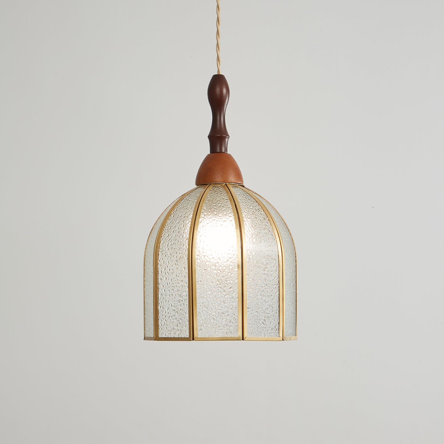 Florace Wood & Glass Vintage Pendant Lamp - Letslighting