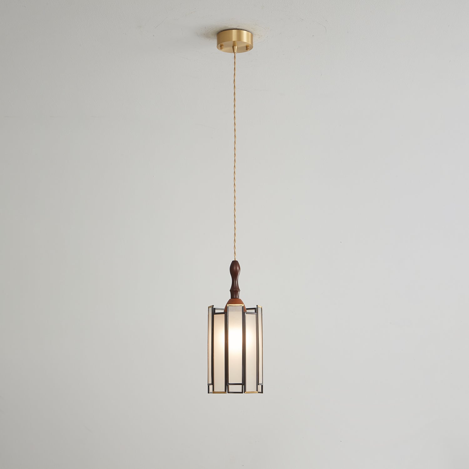 Florace Wood & Glass Vintage Pendant Lamp - Letslighting