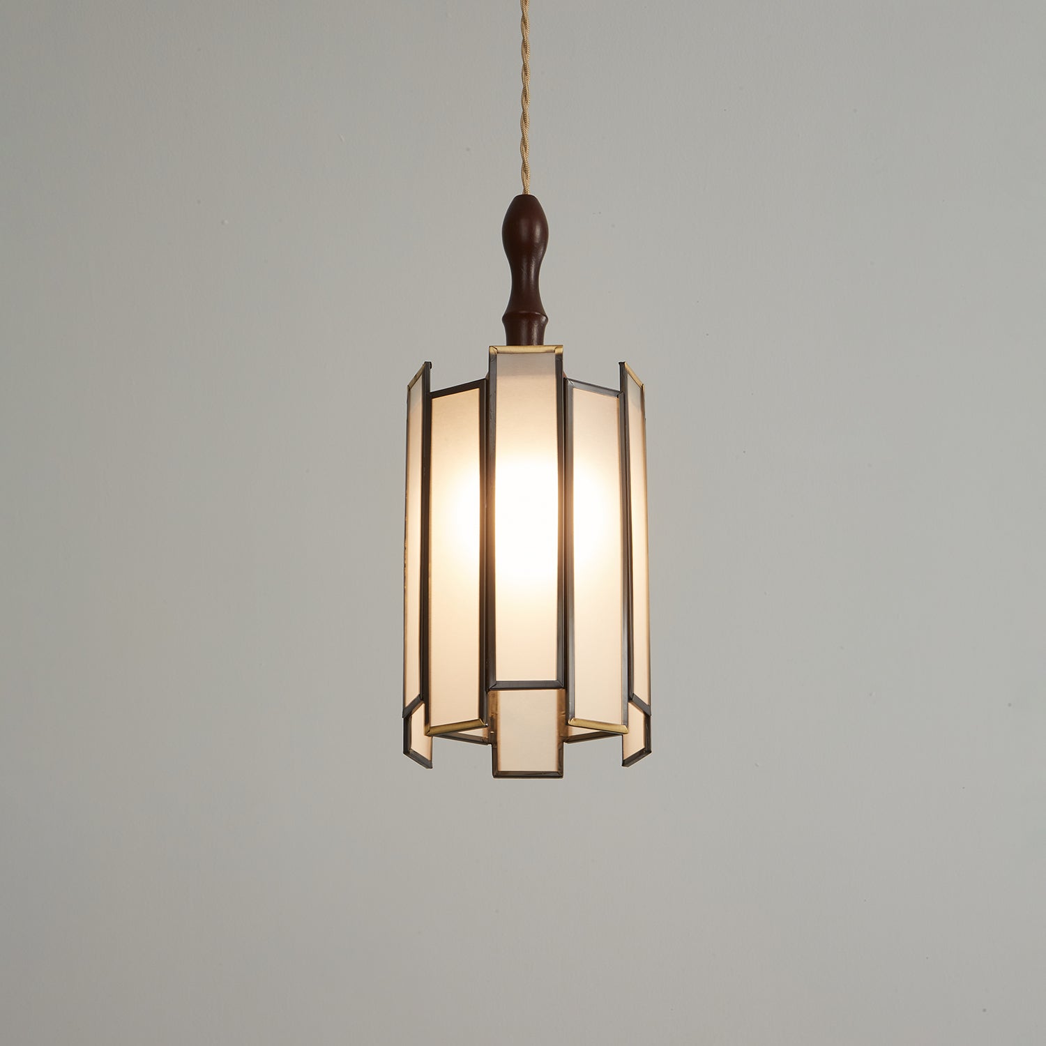 Florace Wood & Glass Vintage Pendant Lamp - Letslighting