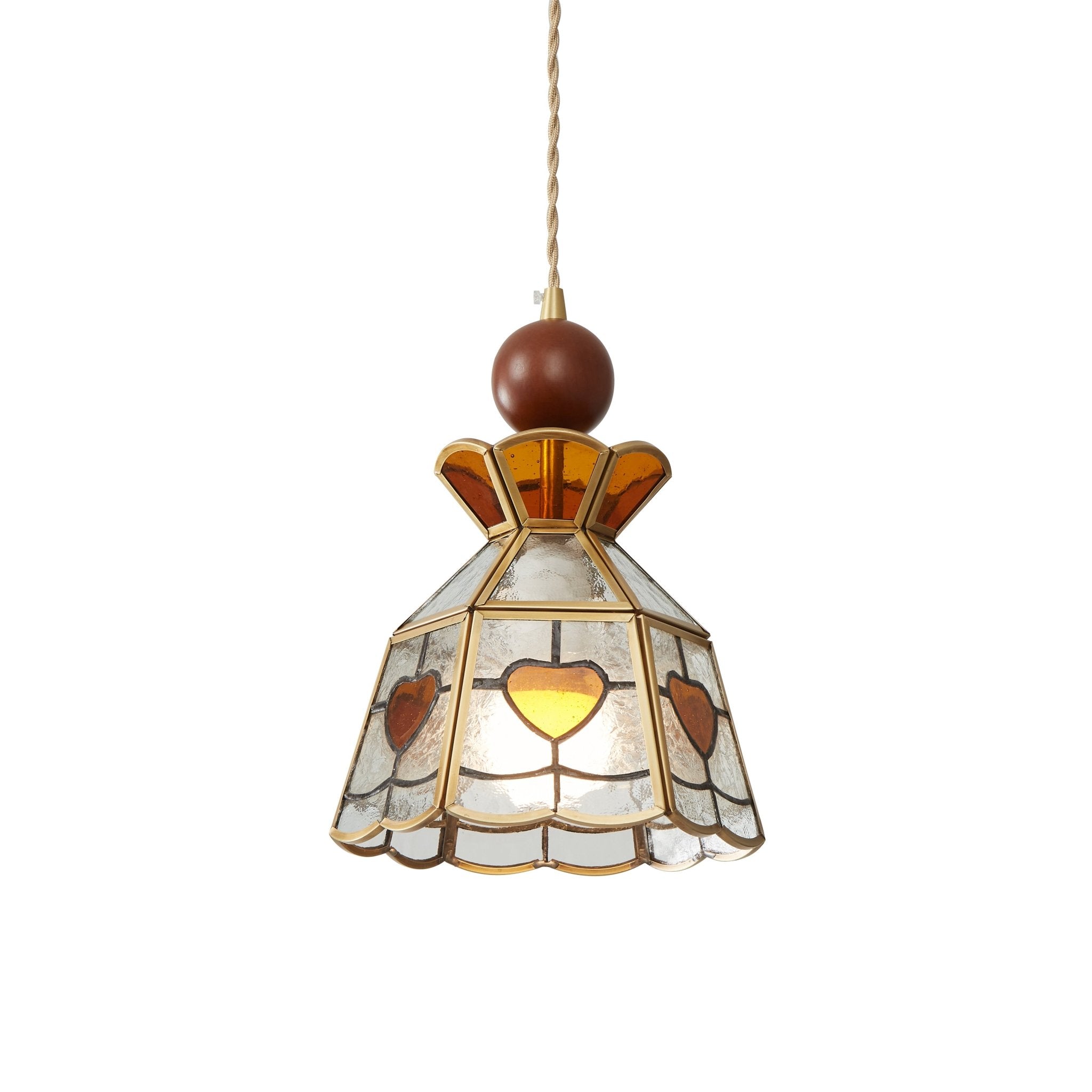 Florace Wood & Glass Vintage Pendant Lamp - Letslighting