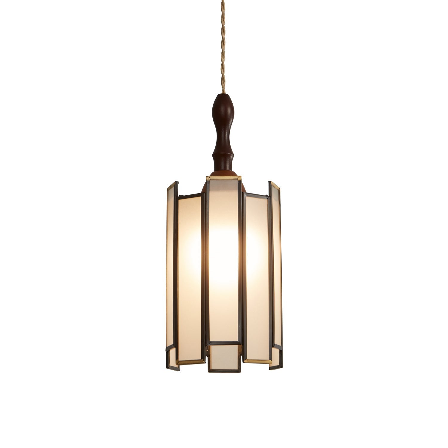 Florace Wood & Glass Vintage Pendant Lamp - Letslighting