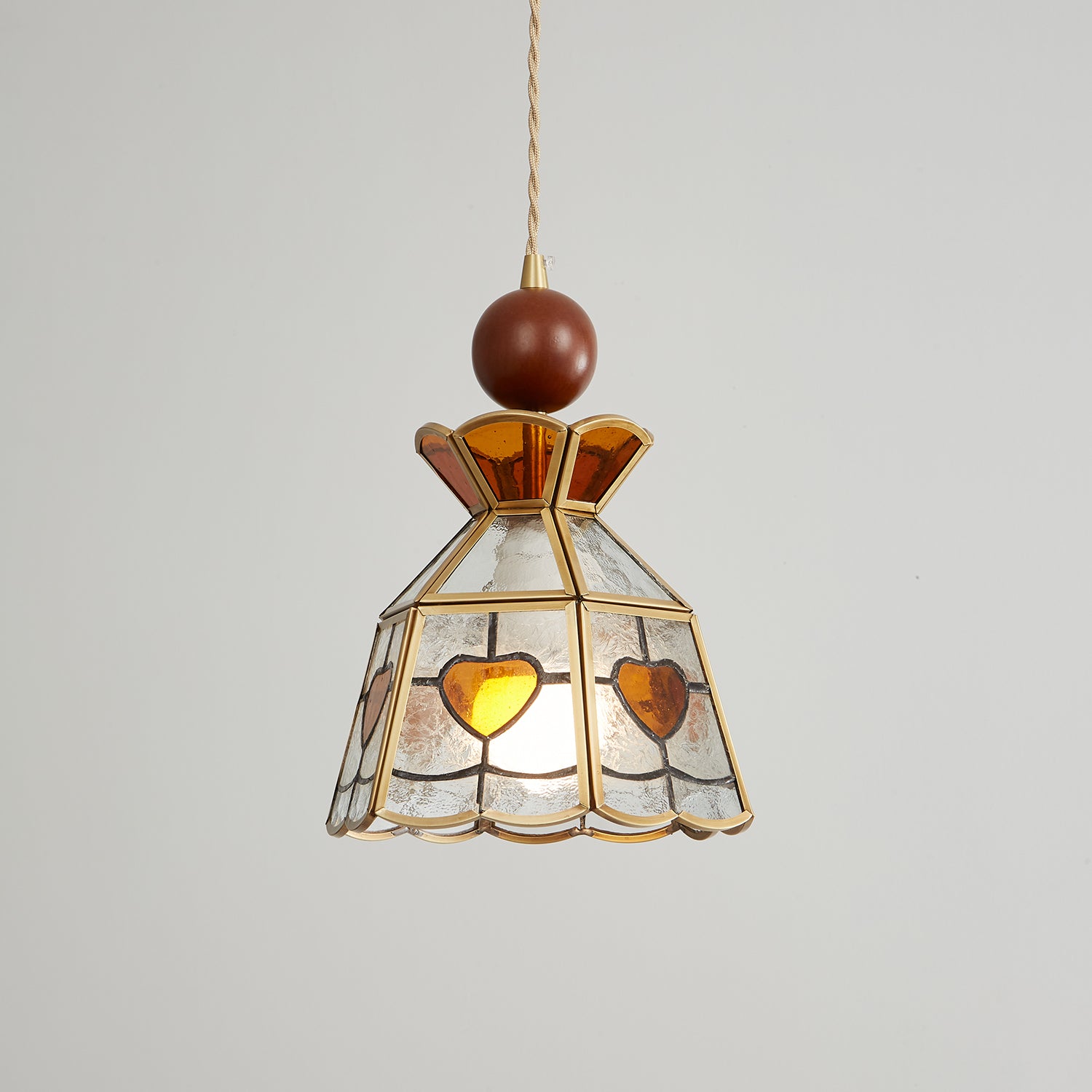 Florace Wood & Glass Vintage Pendant Lamp - Letslighting