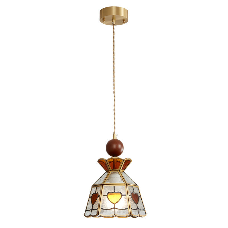 Florace Wood & Glass Vintage Pendant Lamp - Letslighting