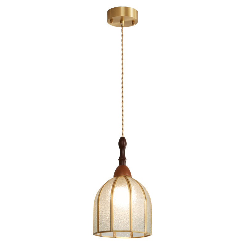Florace Wood & Glass Vintage Pendant Lamp - Letslighting