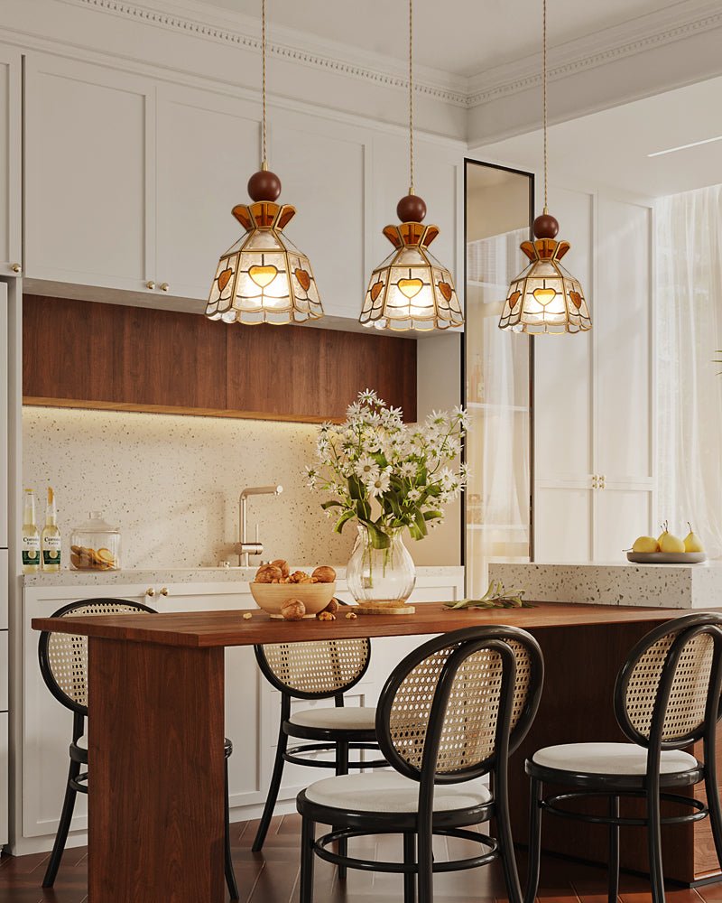Florace Wood & Glass Vintage Pendant Lamp - Letslighting