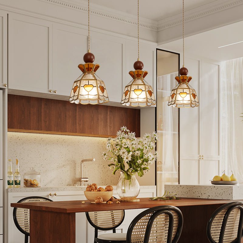 Florace Wood & Glass Vintage Pendant Lamp - Letslighting