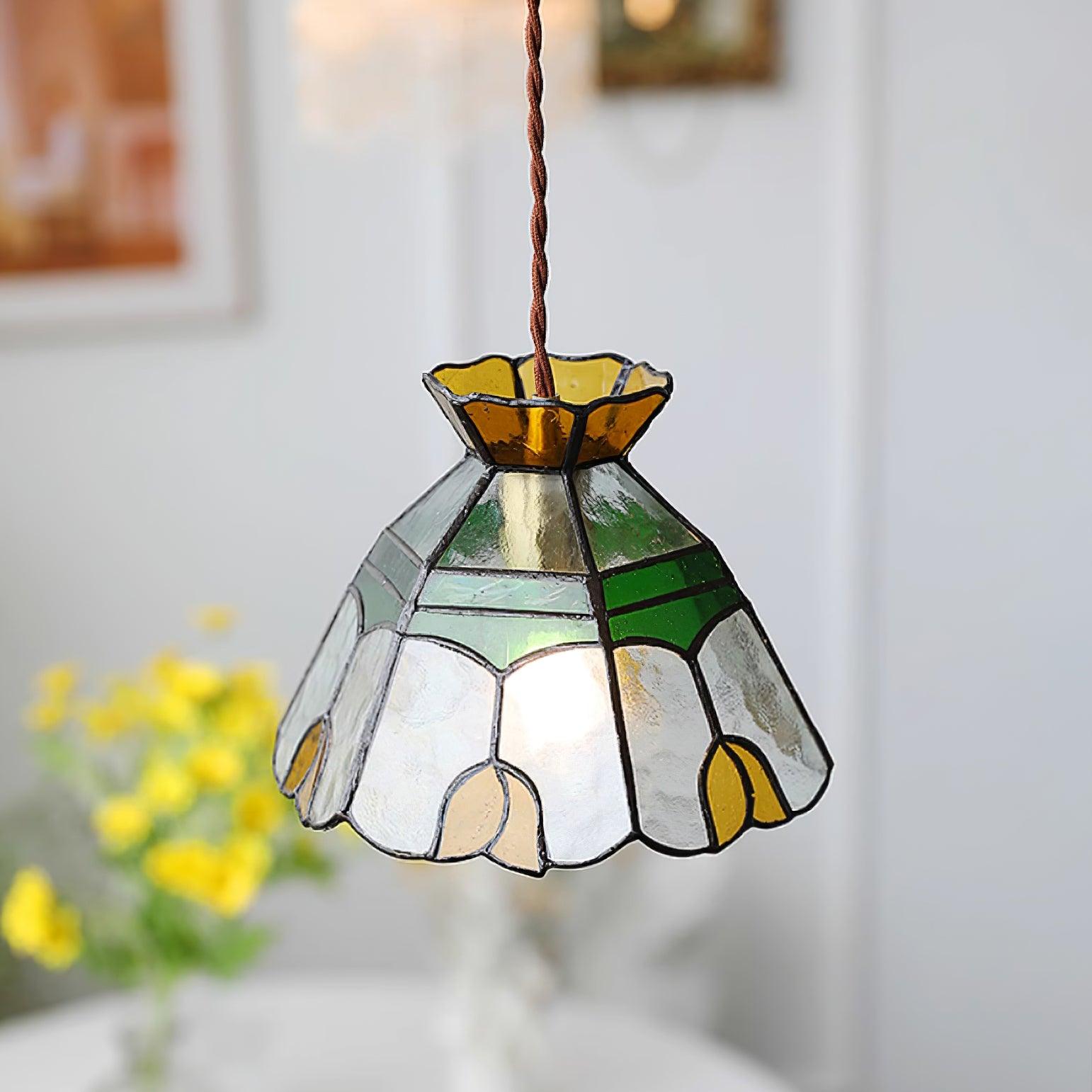 Eldine Stained Glass Pendant Light - Letslighting