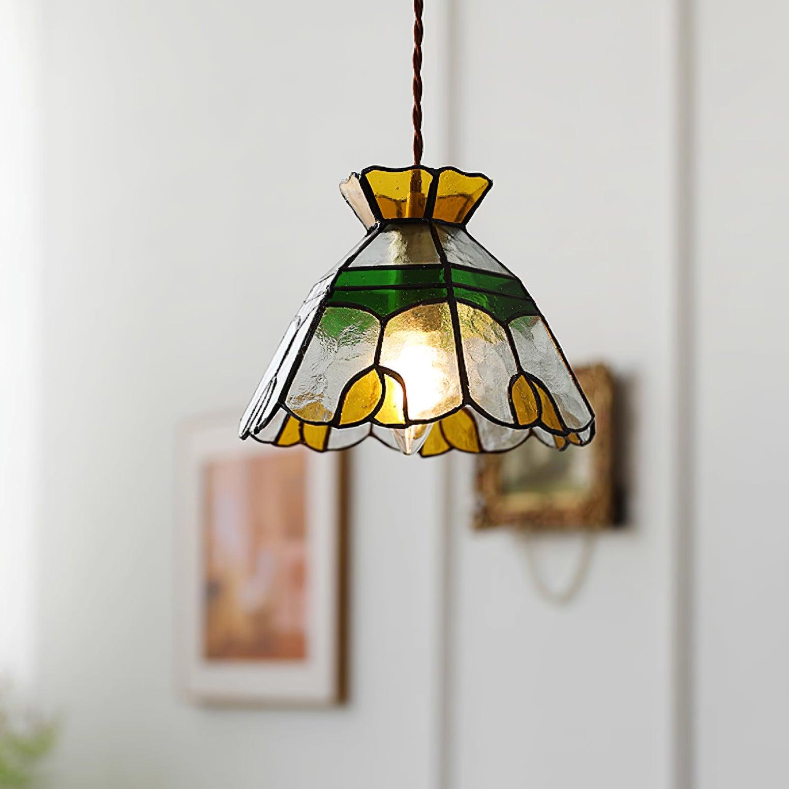 Eldine Stained Glass Pendant Light - Letslighting