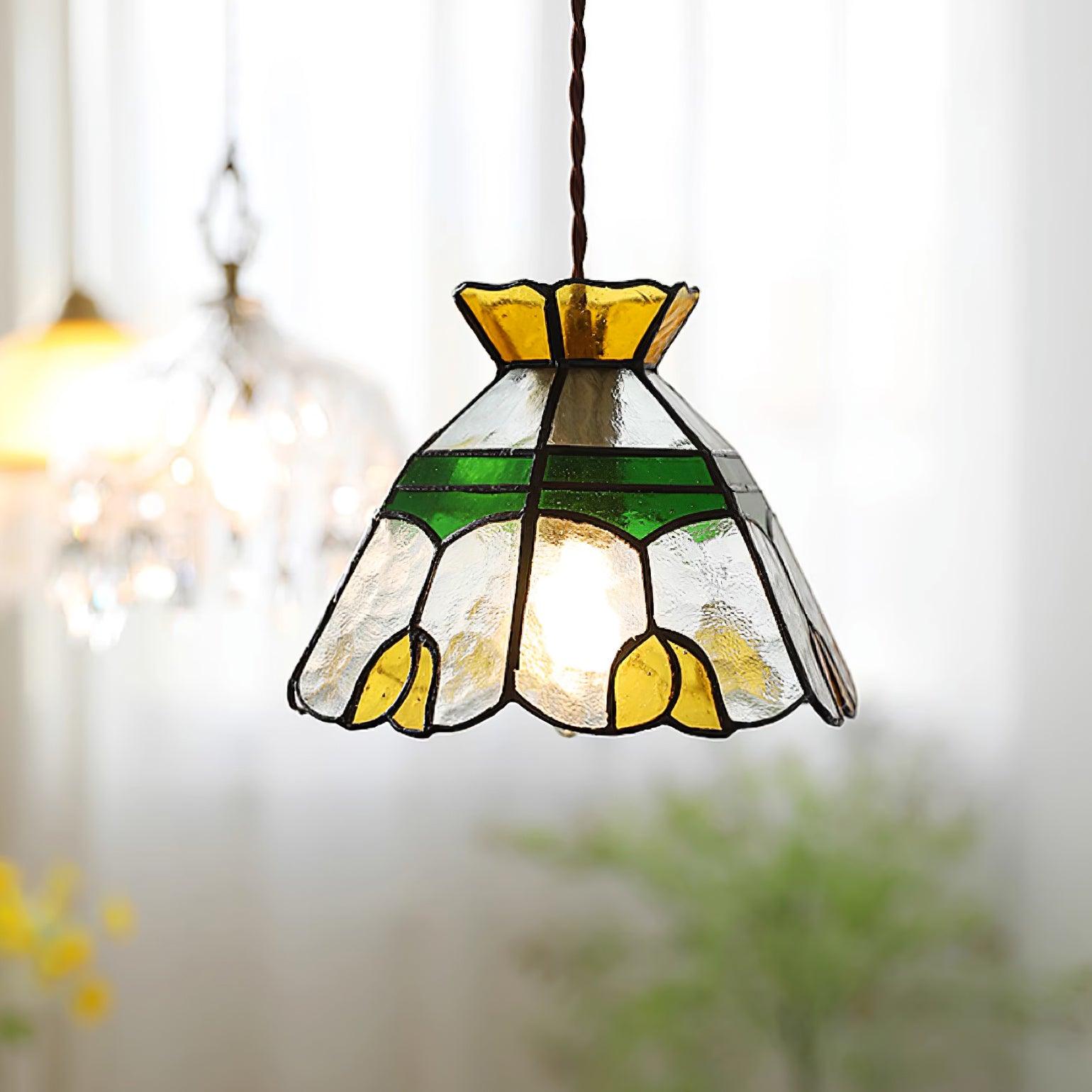 Eldine Stained Glass Pendant Light - Letslighting